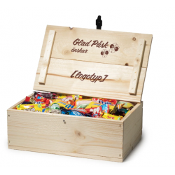 Trälåda 1,5 kg påskgodis