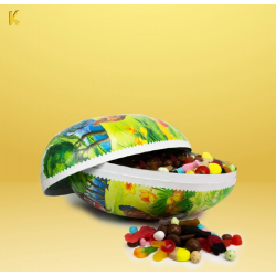 Påskägg med oinslaget godis - 18 cm