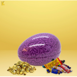 Plåtägg lila 15cm